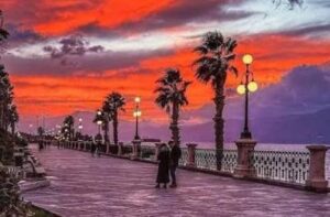 RC-Vazzana Tramonto sul lungomare di Reggio (Foto di Lorenzo Vazzana)