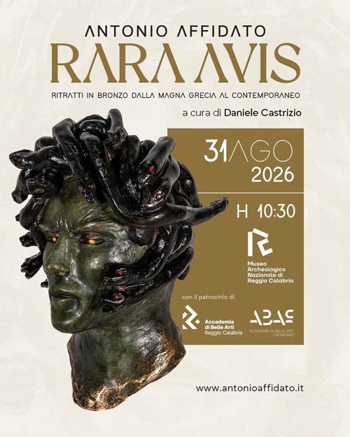La mostra Rara Avis a Reggio dello scultore Antonio Affidato