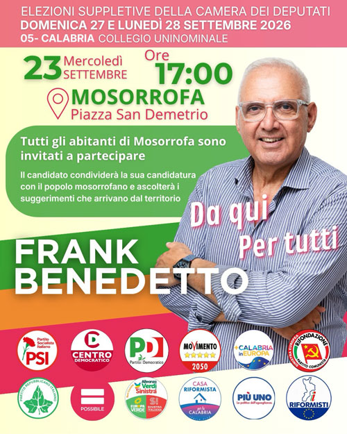 Frank Benedetto a Mosorrofa