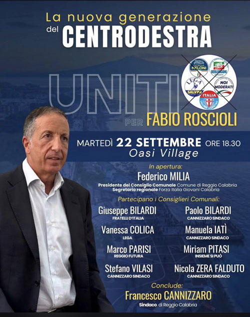 Fabio Roscioli incontra i giovani reggini del centrodestra