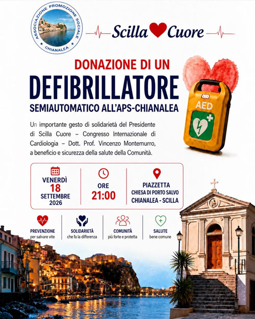 Defribillatore a Chianalea di Scilla