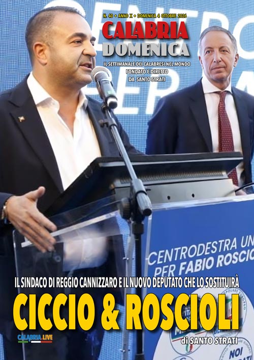CALABRIA.DOMENICA 4 ottobre 2026