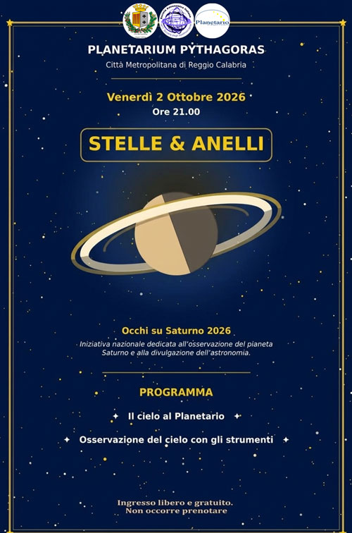 Occhi su Saturno al Planetario di Reggio Calabria