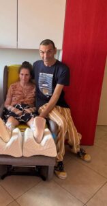 Sergio Carrozza con la moglie Sabina